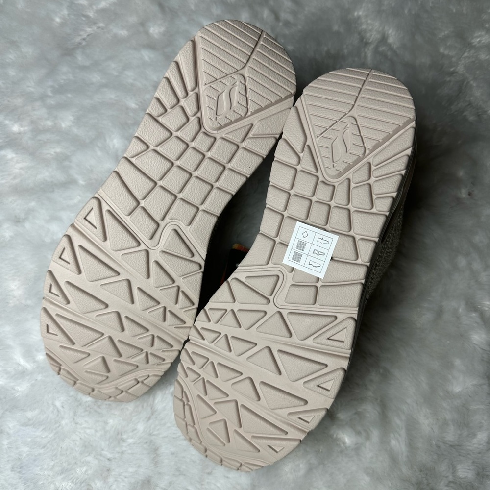 NEW Beige Rhinestone Skechers Sneakers - Picture 6 of 6